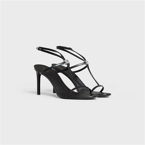 celine triomphe heels|celine slip on sandals.